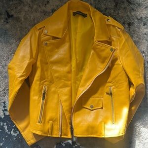 Faux leather jacket